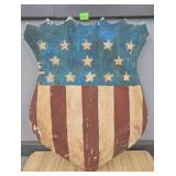 PAINTED WOOD SHIELD