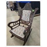 CARVED OAK ROCKER