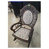 CARVED OAK ROCKER