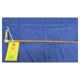 STAGHORN HANDLE CROP CANE WITH STERLING BAND