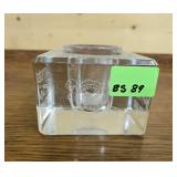 CARTERS EMBOSSED INKWELL - 4"