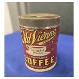 OLD VIENNA 1 LB COFFEE TIN