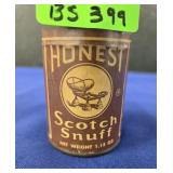 HONEST SCOTCH SNUFF 1.15 OZ TIN - UNOPENED