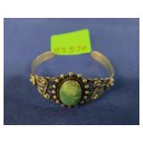 COIN SILVER TURQUOISE BRACELET