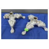 (2) 10" WROUGHT IRON FLAG HOLDERS