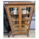 OAK 2 DOOR CABINET - 32" X 57"