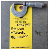 STARRETT #T230RL MICROMETER