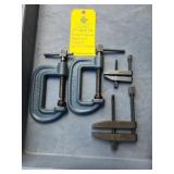 BROWN & SHARPE MACHINIST CLAMPS - (2) 7" CLAMPS
