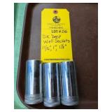 SK DEEP WELL SOCKETS - 11/16" - 1" - 1 1/8"