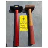 PLUMB 40 OZ HAMMER & TEMCO BRASS HAMMER