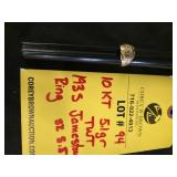 14K RUBY RING - 6.7 GRAMS TWT - SIZE 5.5