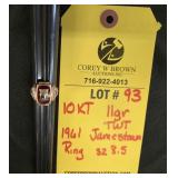 14K CORAL RING - 3.3 GRAMS TWT - SIZE 3.75