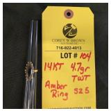 10K TOURMALINE EDINBORO RING - 10.6 GRAMS TWT