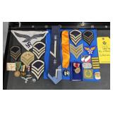 MILITARY PIN, PATCH, AND MEDAL ASSORTMENT