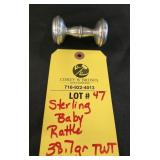 STERLING BABY RATTLE - 38.7 GRAMS