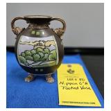 NIPPON FOOTED VASE - 6"