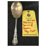 STERLING SERVING SPOON - 74 GRAMS TWT