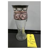 SILVER OVERLAY VASE - 12"