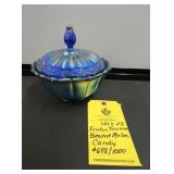 FENTON FAVRENE BEADED MELON CANDY DISH