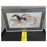 "FREE AS THE WIND" PRINT - 1974 DEGRAZIA