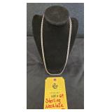 STERLING NECKLACE - 37 GRAMS TWT