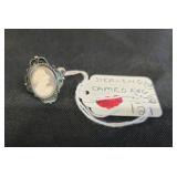 STERLING CAMEO RING