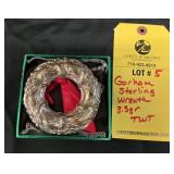 GORHAM STERLING WREATH - 3.5 GRAMS TWT