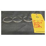 (3) SANFORD PLATE CUFFS