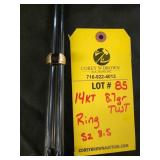 14K RING - 8.7 GRAMS TWT - SIZE 8.5