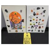 (2) PAGES OF HALLOWEEN BUTTONS