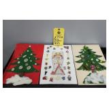 (3) PAGES OF CHRISTMAS & HOLIDAY BUTTONS