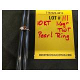 10K PEARL RING - 1.6 GRAMS TWT