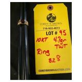 10K RING - 4.7 GRAMS TWT - SIZE 8