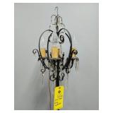 IRON FLOOR LAMP WITH PRISMS