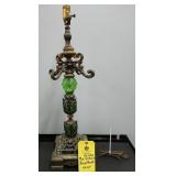 MID CENTURY BRASS - MARBLE LAMP