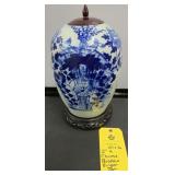 CHINESE PORCELAIN GINGER JAR - 12"