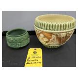 (2) ROSEVILLE JARDINIARES