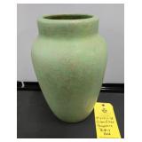 GREEN GLAZE HAMPSHIRE POTTERY VASE - 14"