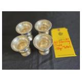 (4) STERLING CUPS - 173 GRAMS