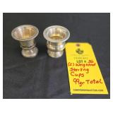 (2) WEIGHTED STERLING CUPS - 99 GRAMS