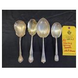 (4) STERLING SERVING SPOONS - 269 GRAMS