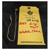 10K WATCH CHAIN - 5.1 GRAMS TWT