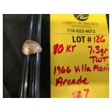10K 1966 VILLAMARIE ARCADE RING - 7.36 GRAMS TWT
