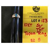 10K TOPAZ RING - 5 GRAMS TWT