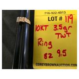 10K RING - 3.5 GRAMS TWT - SIZE 9.5