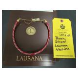 BROWN STRIPED LAURANA NECKLACE