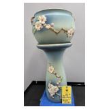 ROSEVILLE APPLE BLOSSOM JARDINIARE/PEDESTAL