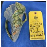 ROSEVILLE 1291 BUSHBERRY WALL POCKET - 8"