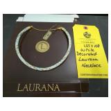 WHITE DECORATED LAURANA NECKLACE