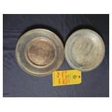 (2) STERLING TROPHY PLATES - 385 GRAMS